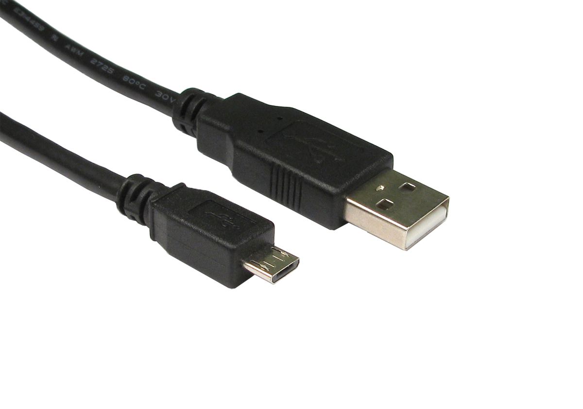 1M Black USB Micro Type B cable